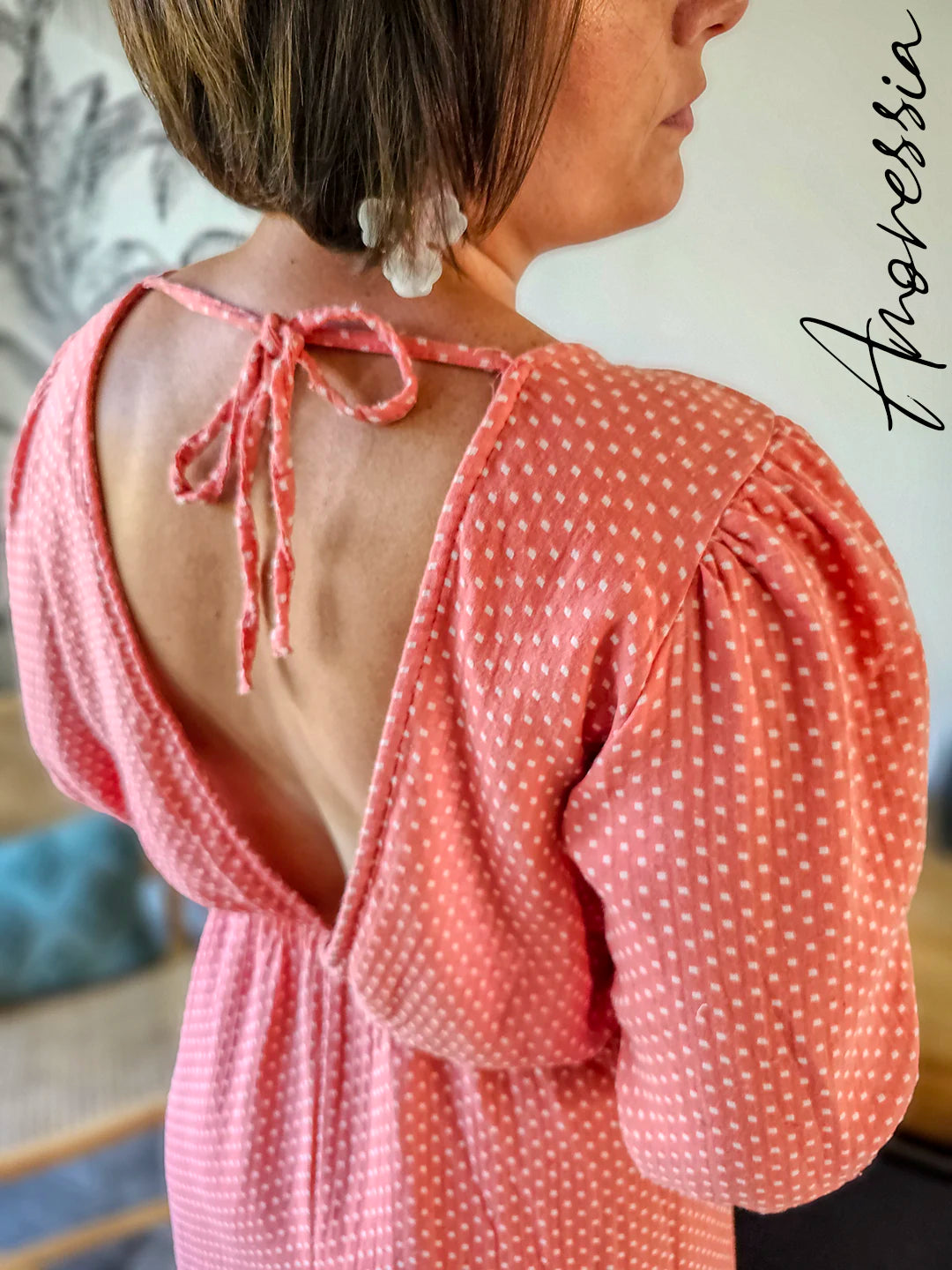Robe Bella — Robe Fluide Femme vue dos