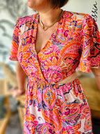 Robe longue Mya — Robe Longue Femme vue détail