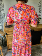 Robe longue Mya — Robe Longue Femme vue dos
