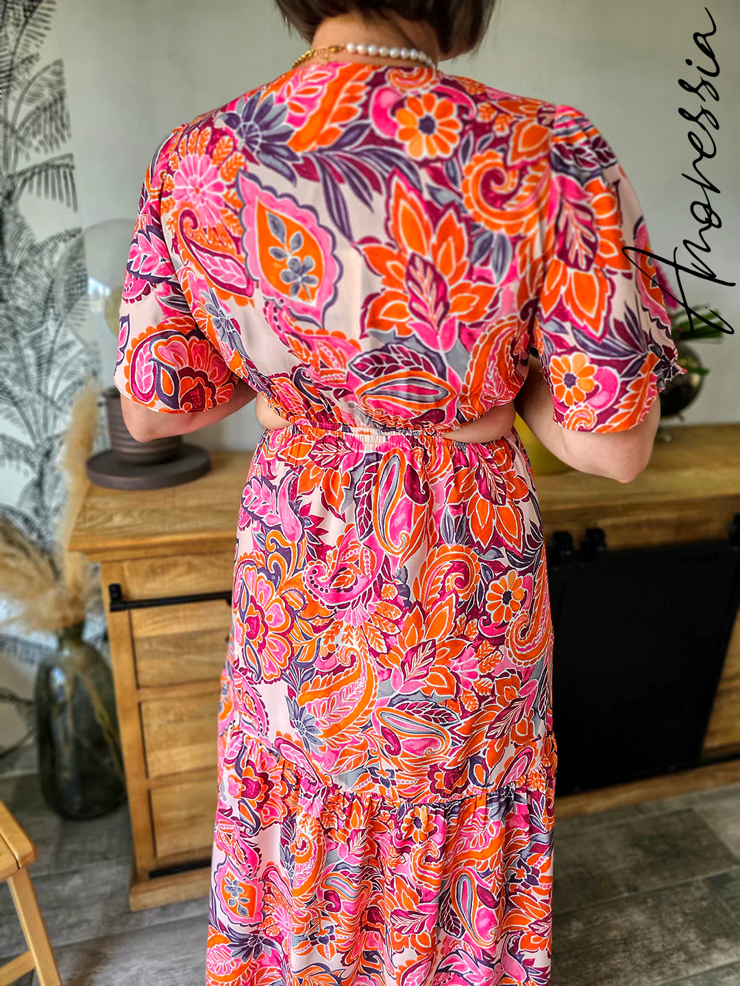 Robe longue Mya — Robe Longue Femme vue dos