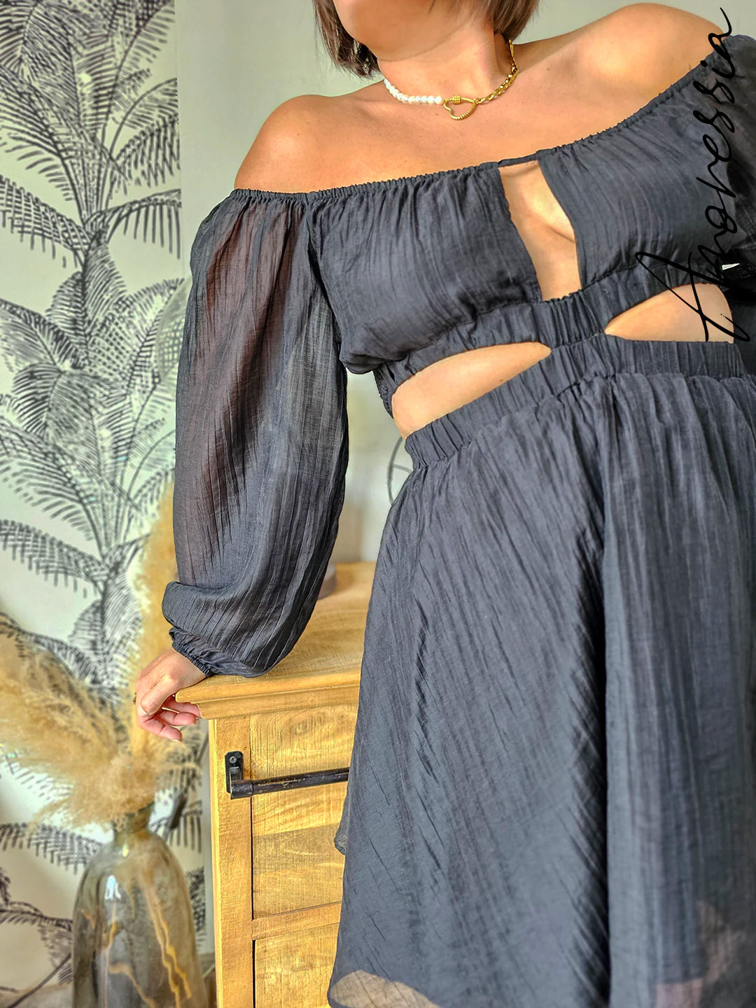 Robe Gabriella — Robe Élégante Femme vue dos