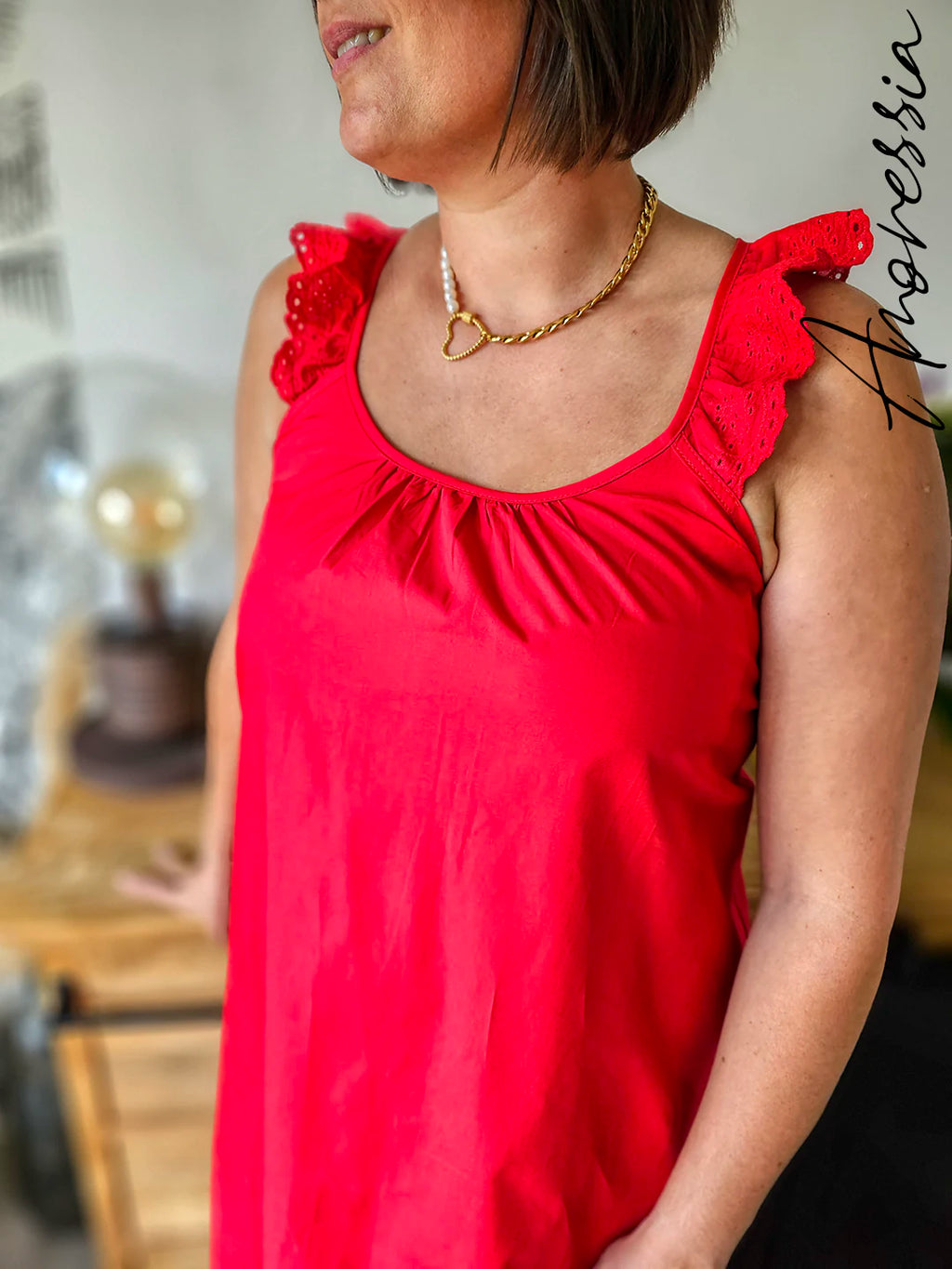 Robe Ruby — Robe Élégante Femme photo portée