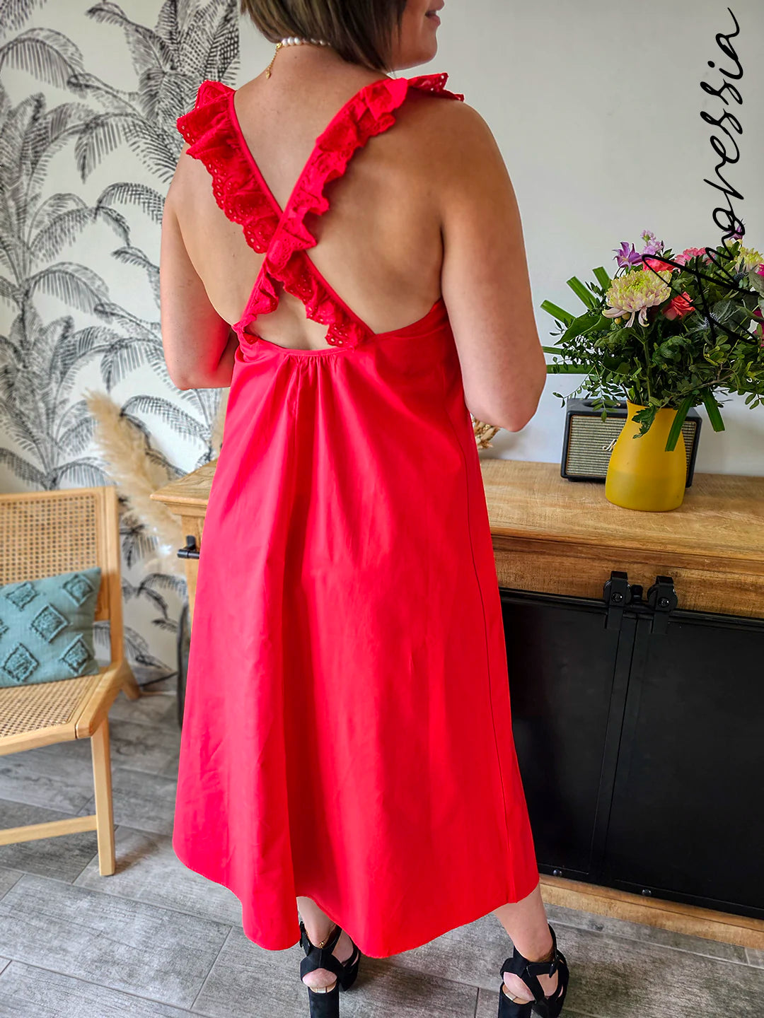 Robe Ruby — Robe Élégante Femme vue dos