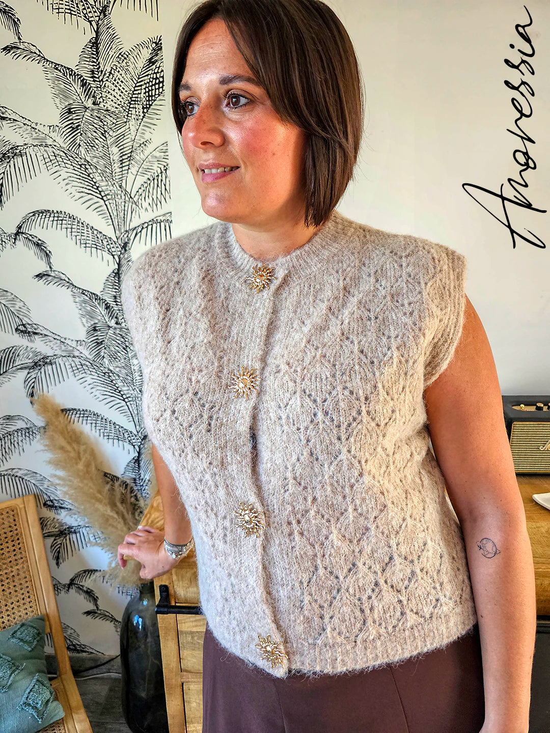 Gilet sans manches Solal — Gilet Sans Manches Doux Femme