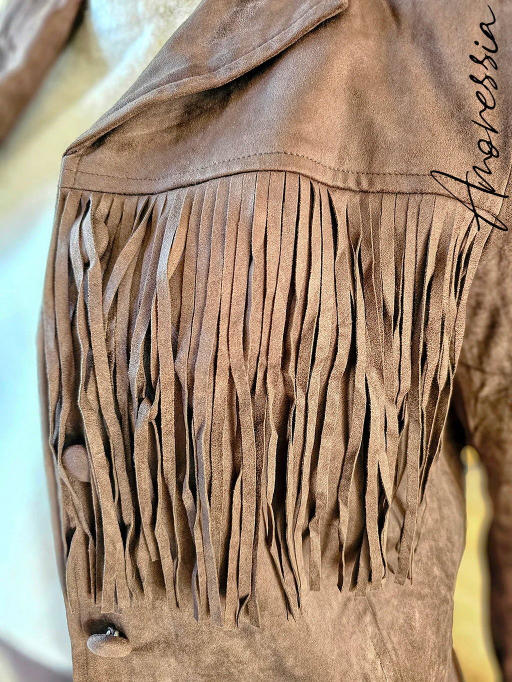 Veste en Daim Chocolat — Veste Daim Chocolat Femme