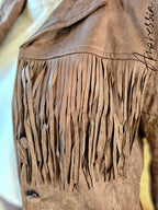 Veste en Daim Chocolat — Veste Daim Chocolat Femme