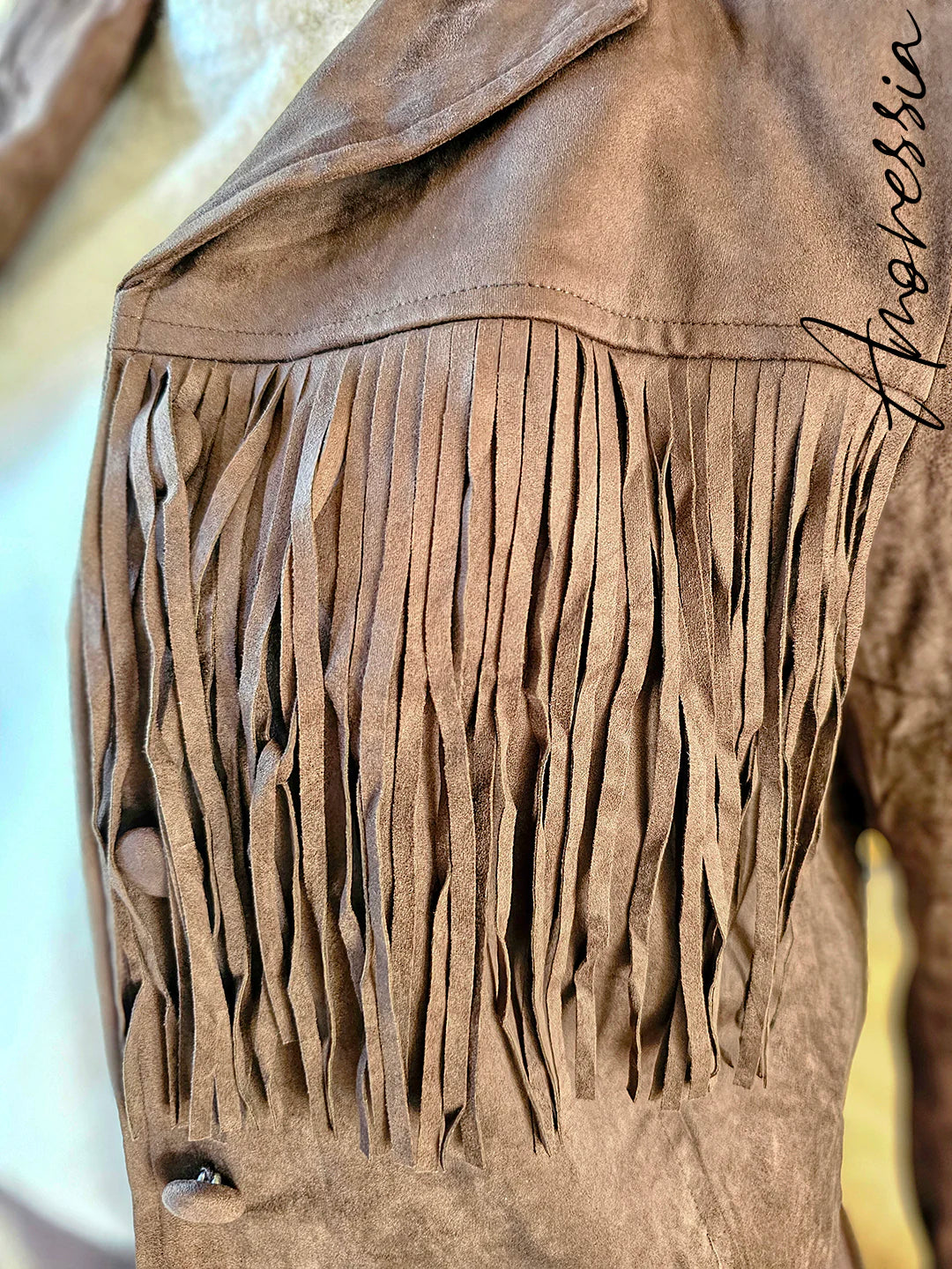 Veste en Daim Chocolat — Veste Daim Chocolat Femme