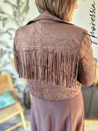 Veste en Daim Chocolat — Veste Daim Chocolat Femme