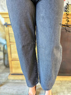 Jean Barrel — Jean Barrel Leg Taille Haute Femme autre vue