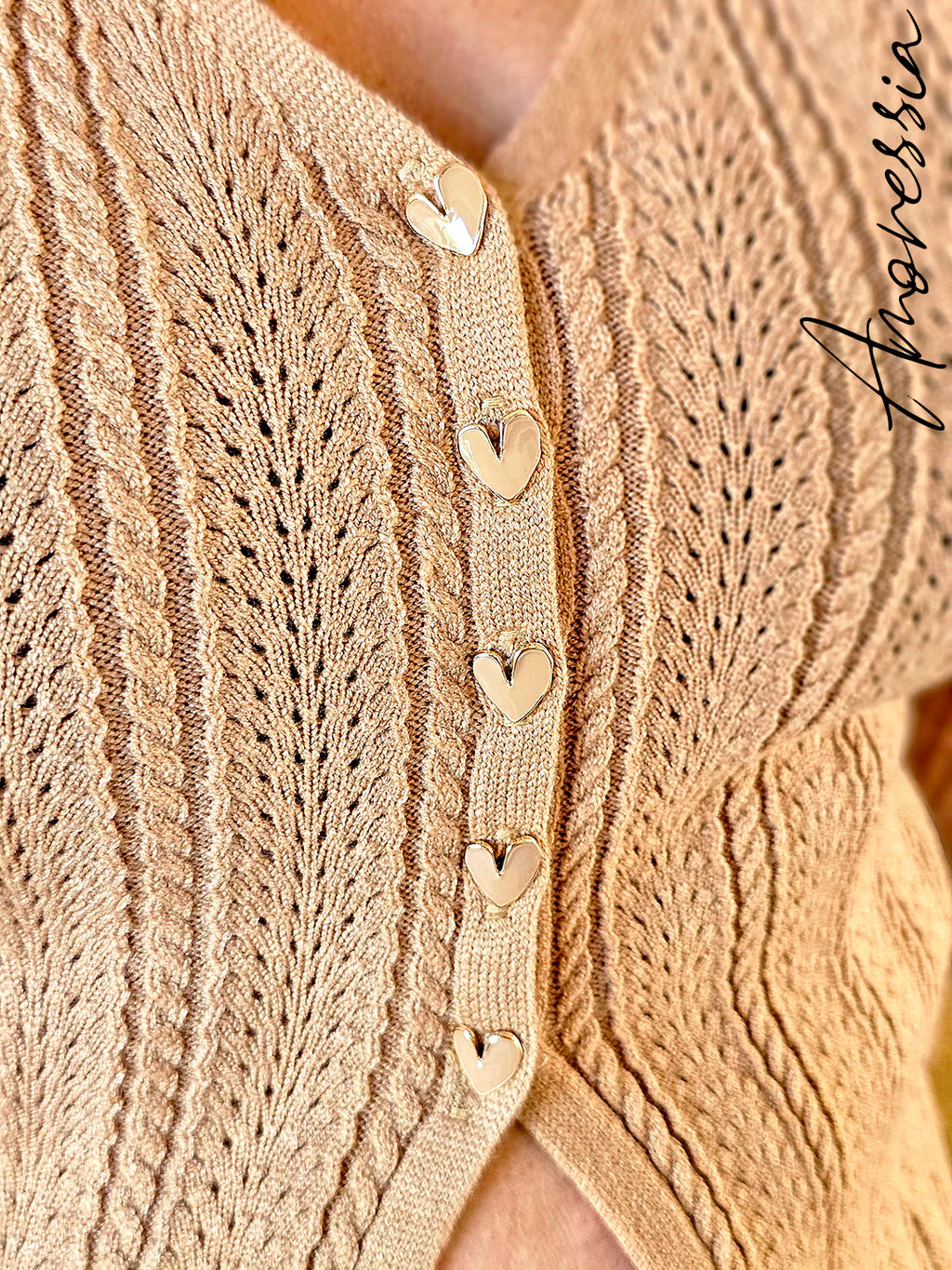 Gilet Côme — Gilet Long Ouvert Femme vue détail