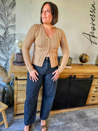 Gilet Côme — Gilet Long Ouvert Femme vue dos