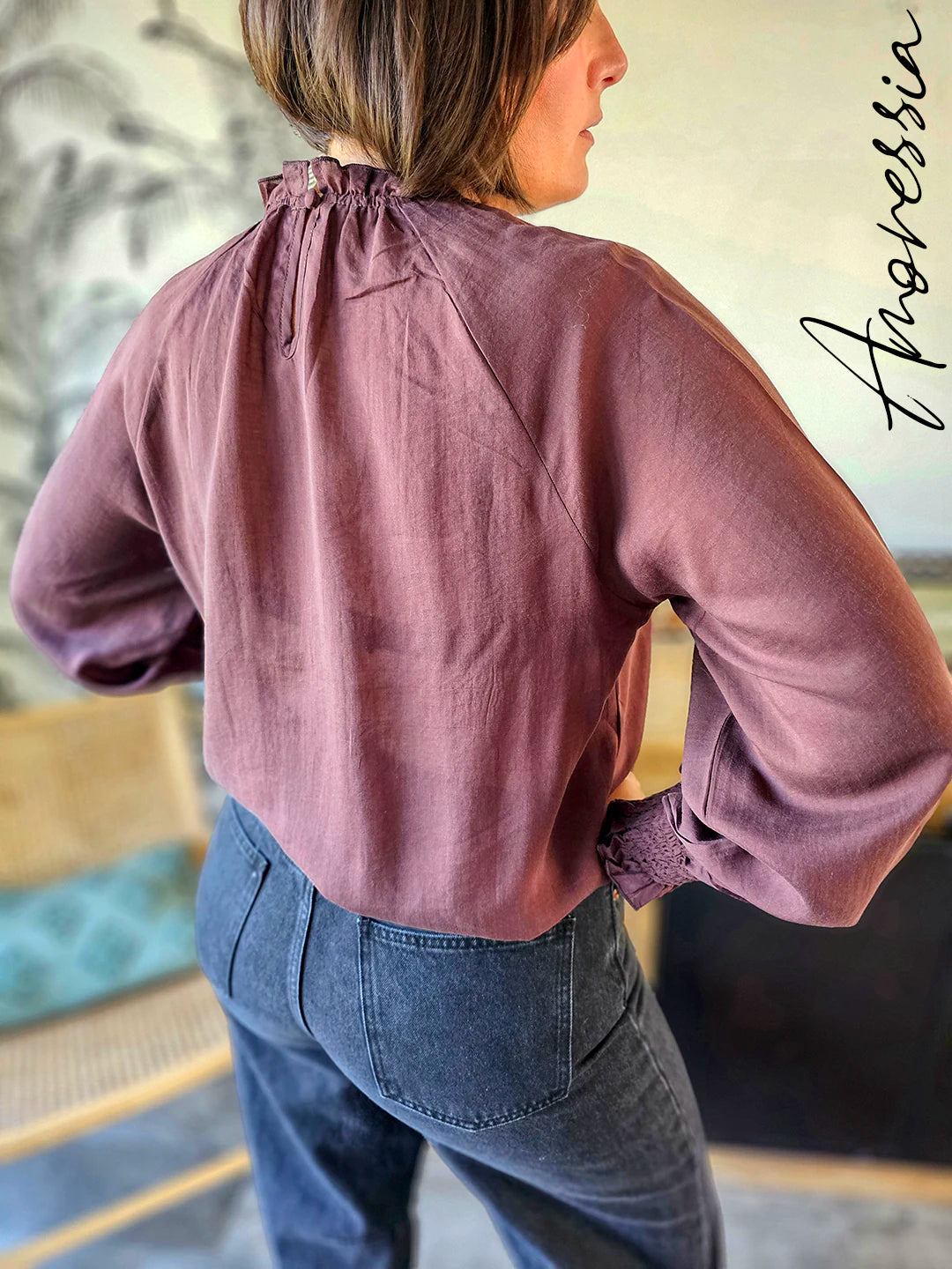 Blouse Noisette — Blouse Femme vue dos