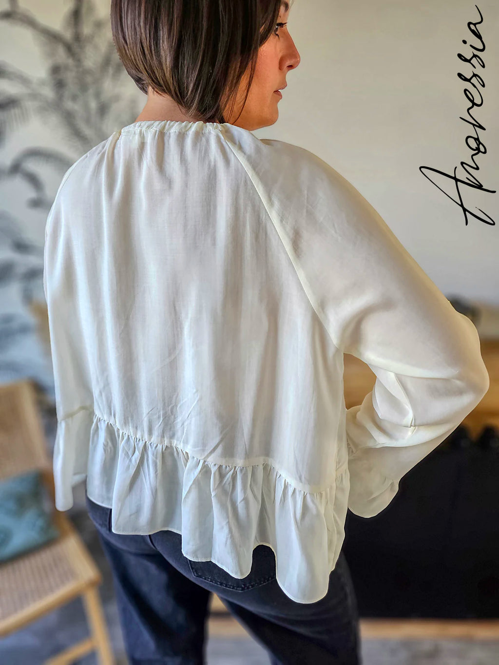Blouse Gaby — Blouse Légère Femme vue dos