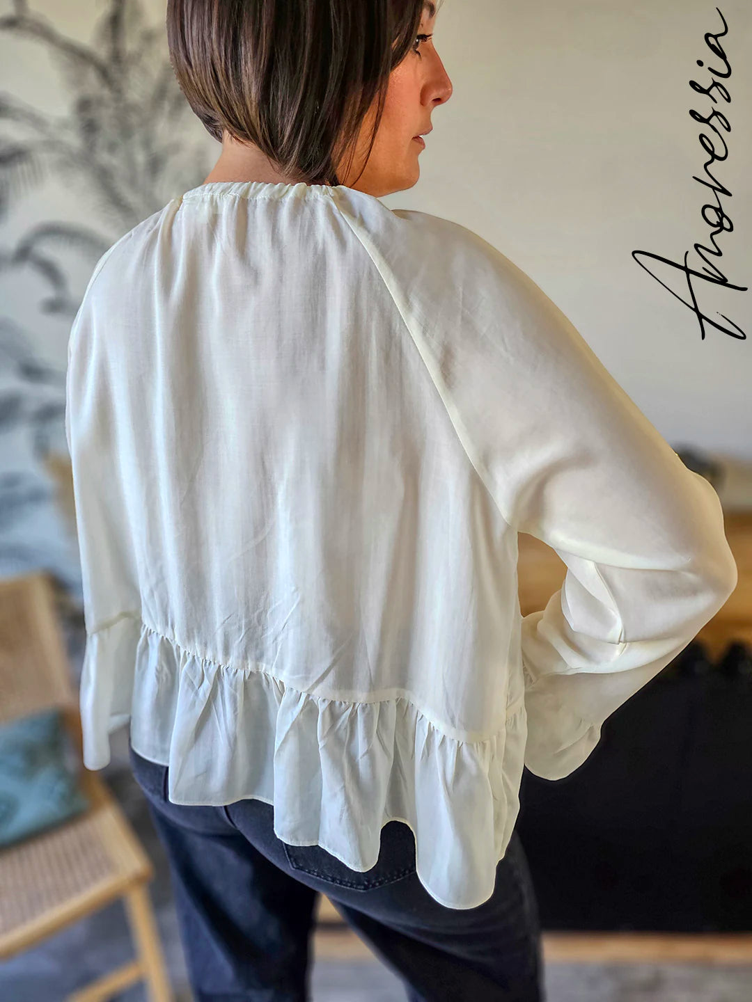 Blouse Gaby — Blouse Légère Femme vue dos