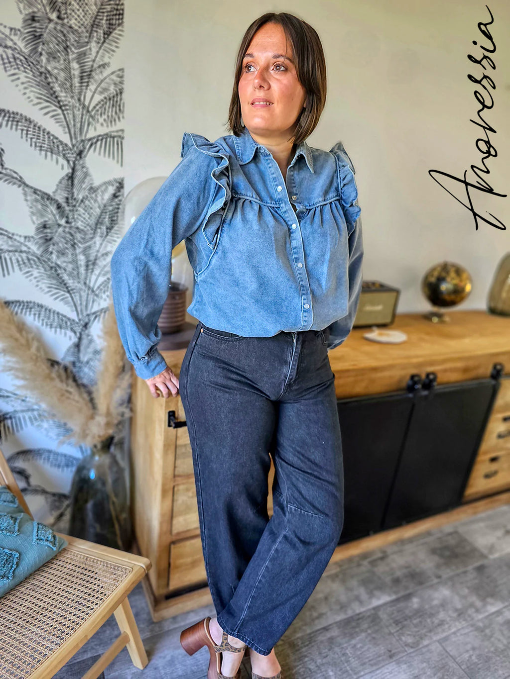 Chemise Elie — Chemise Légère Manches Longues Femme vue dos