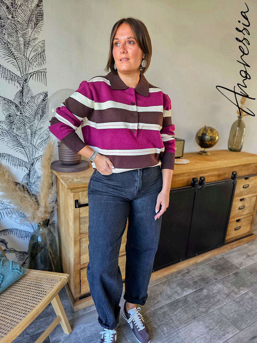 Pull Léon — Pull Long Femme photo lifestyle