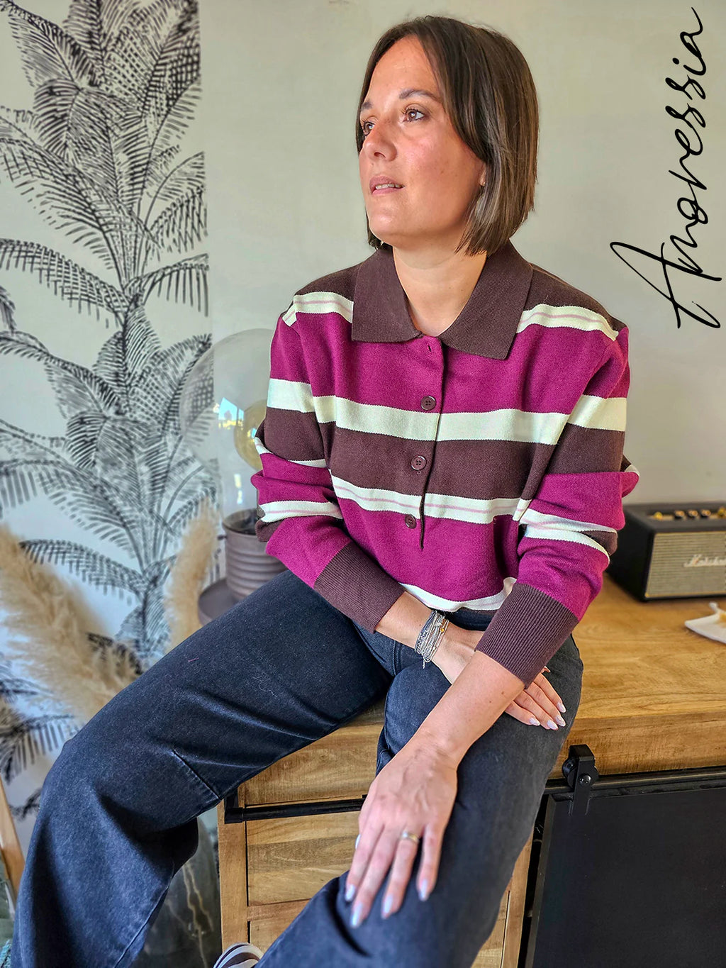 Pull Léon — Pull Long Femme vue dos