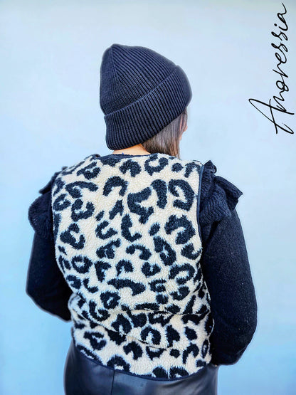 Gilet sans manches Léopard