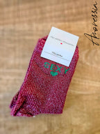 Chaussettes Paillettes Sexy — Chaussettes Message Paillettes Femme