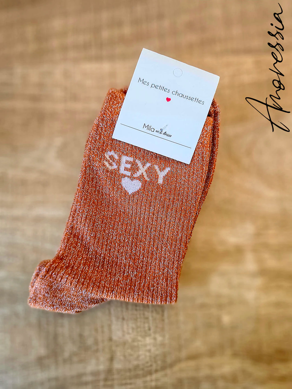 Chaussettes Paillettes Sexy — Chaussettes Message Paillettes Femme photo portées