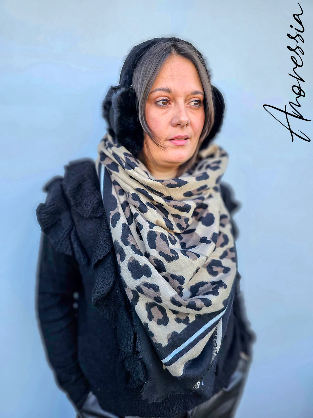 Echarpe Léopard 140*140