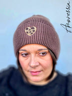 Bonnet Cœur Léopard — Bonnet Léopard Femme