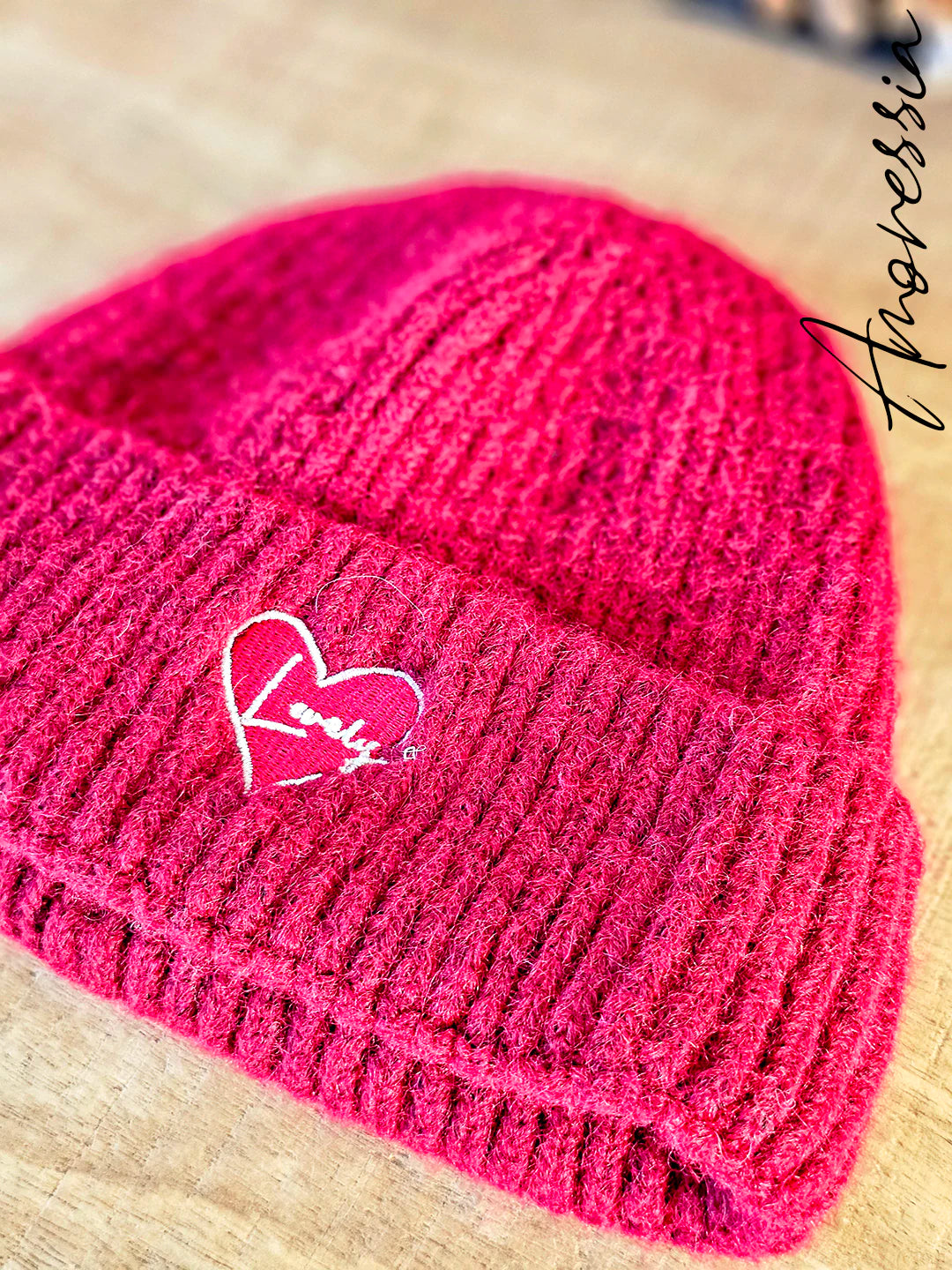 Bonnet Lovely — Bonnet Doux Femme zoom matière