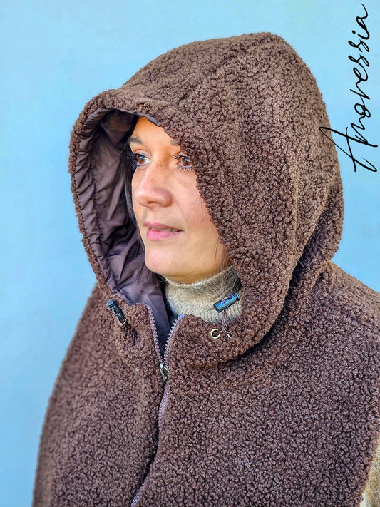 Plastron reversible en sherpa