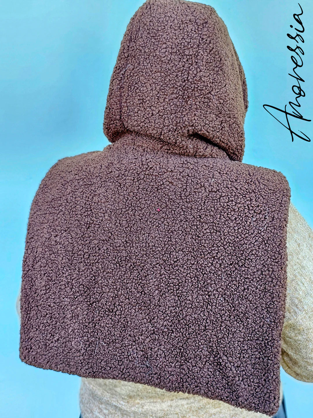 Plastron reversible en sherpa