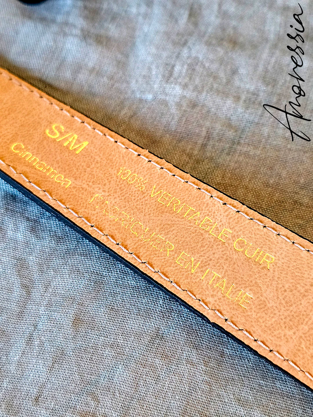 Ceinture Chocolat boucle argenté