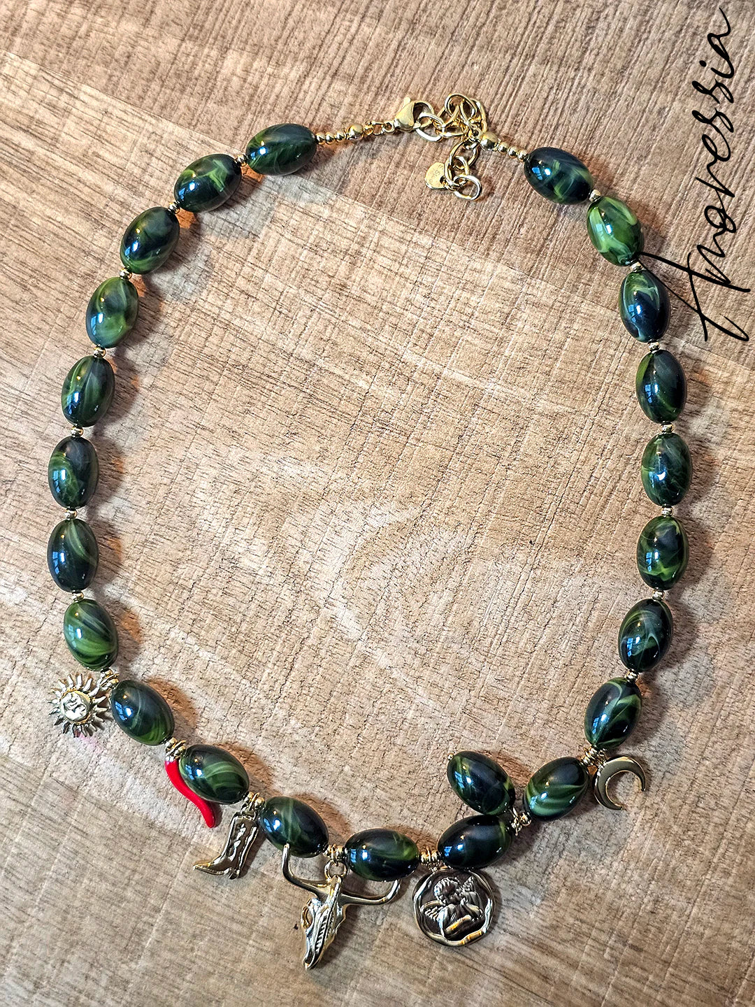 Collier charms cowboy