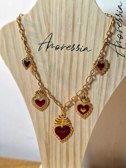 Collier Ex-Voto rouge