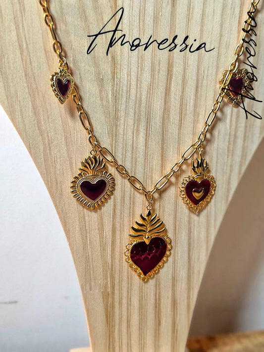 Collier Ex-Voto rouge