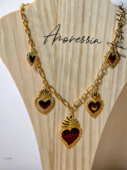 Collier Ex-Voto rouge