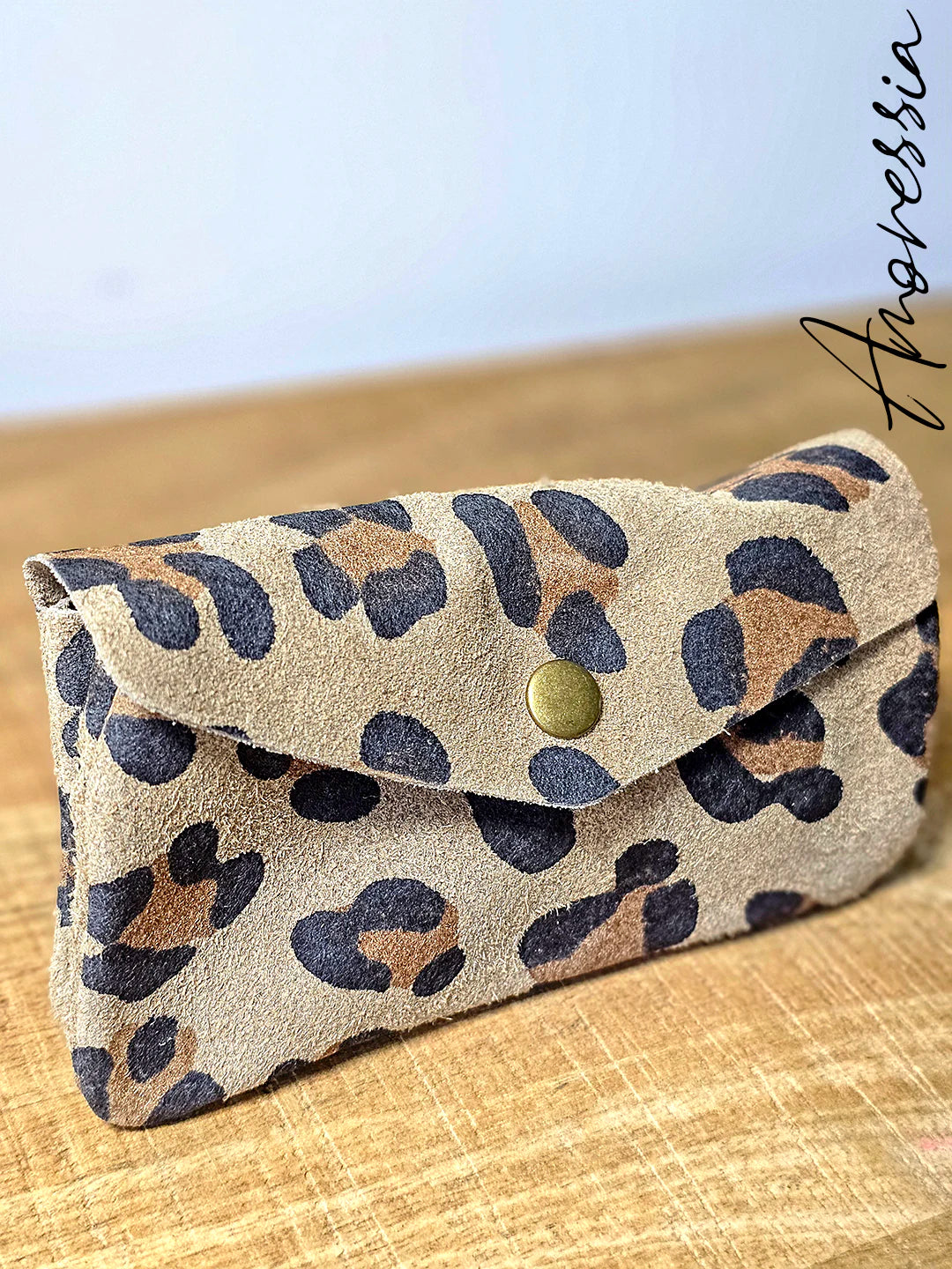 Porte Monnaie en cuir Léopard