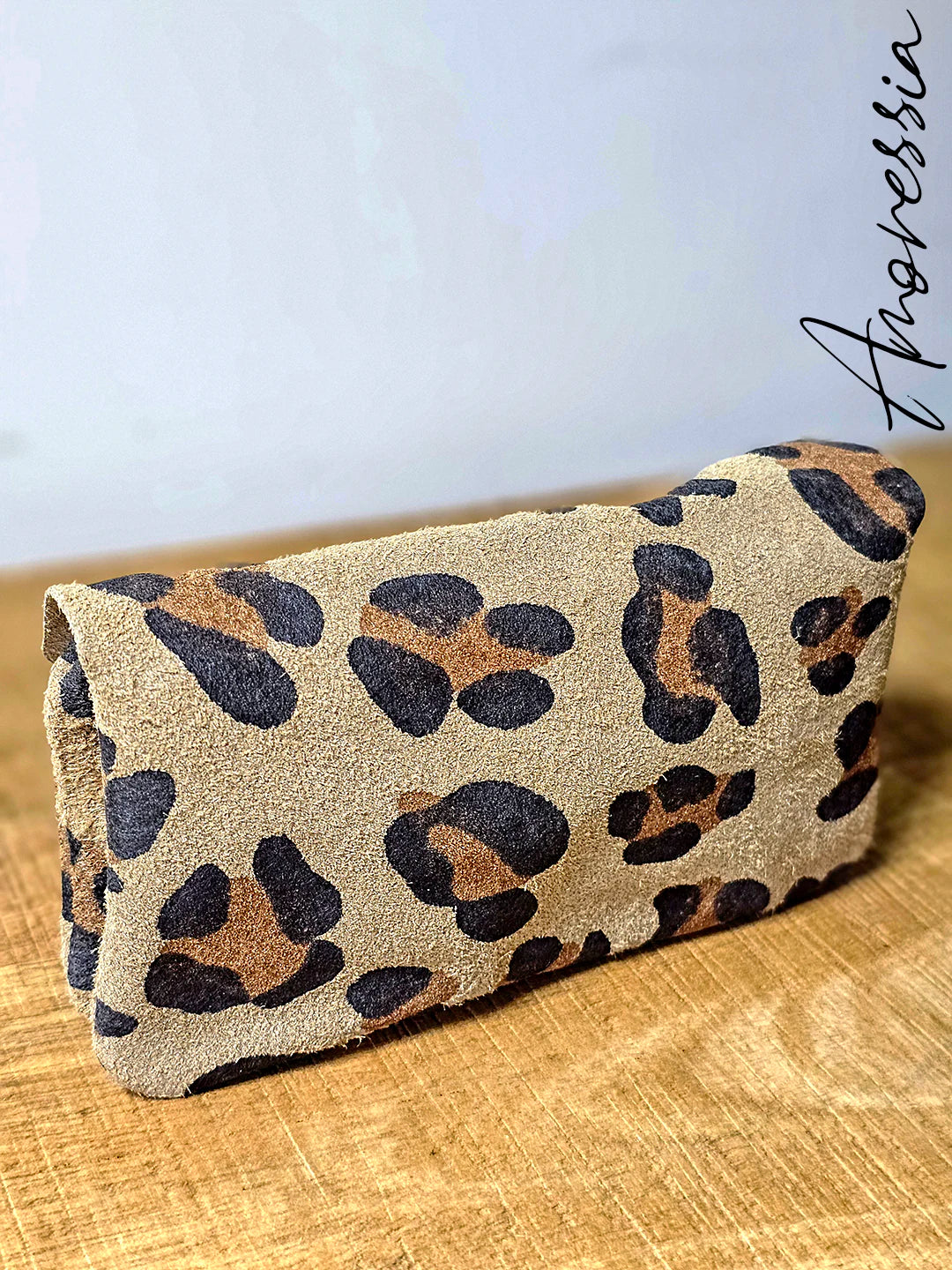 Porte Monnaie en cuir Léopard