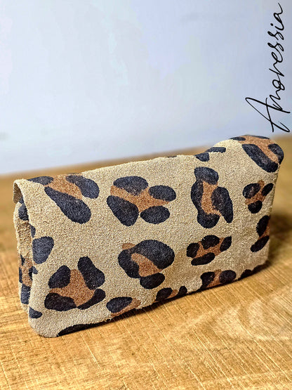 Porte Monnaie en cuir Léopard