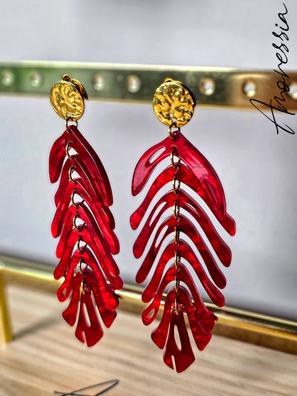 Boucles d'oreilles Feuilles