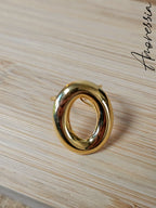 Bague Ovale Doré — Bague Ovale Dorée Femme