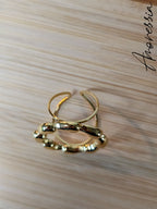 Bague Cercle Doré — Bague Anneau Doré Femme autre vue