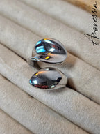 Bague Argentée Mia — Bague Argentée Ajustable Femme