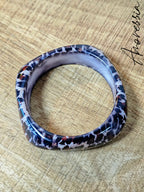 Bracelet Résine Léopard — Bracelet Imprimé Léopard Femme vue détail