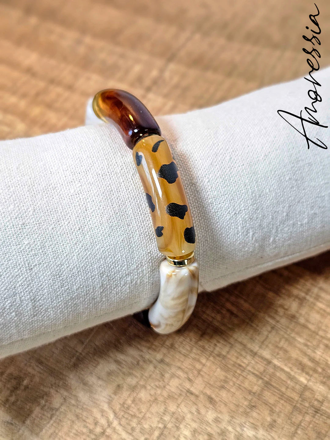Bracelet Élastique Camel — Bracelet Perles Camel Femme