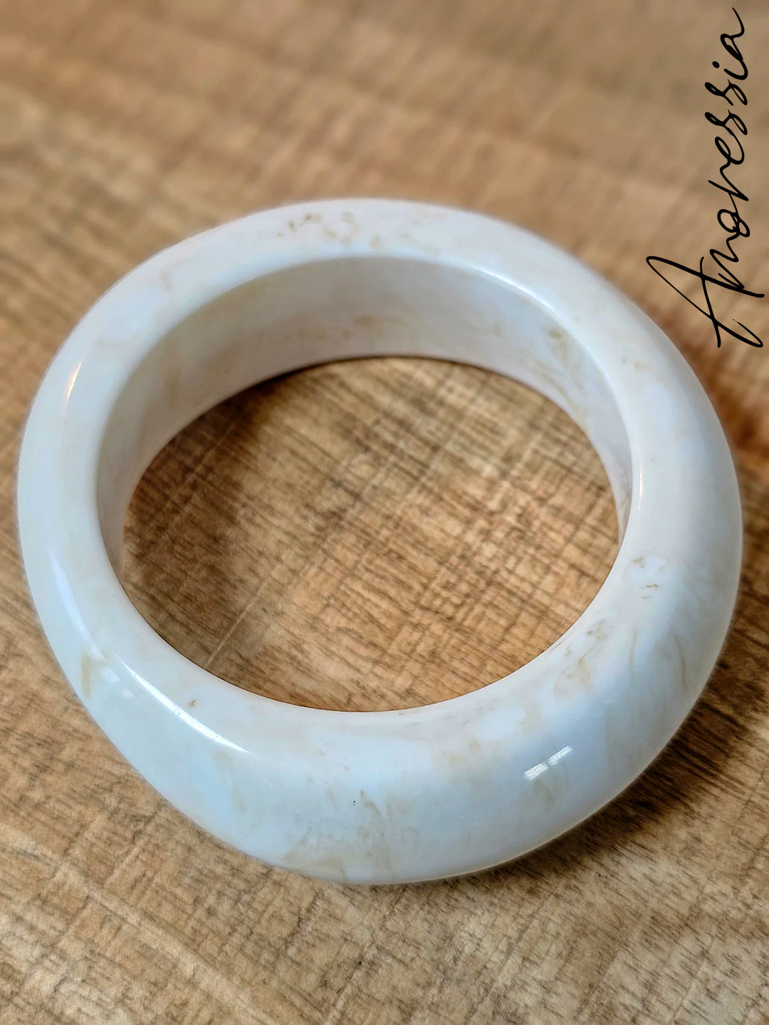 Bracelet Résine Blanc — Bracelet Résine Blanche Femme autre vue