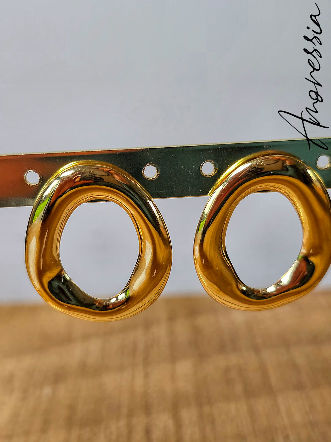 Boucles d'oreilles anneau doré