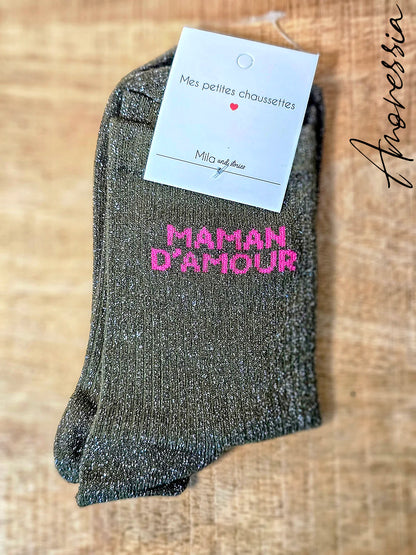 Chaussettes à paillettes – Maman d'amour