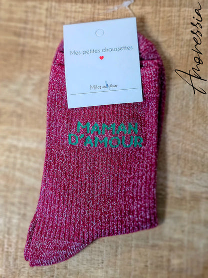 Chaussettes à paillettes – Maman d'amour