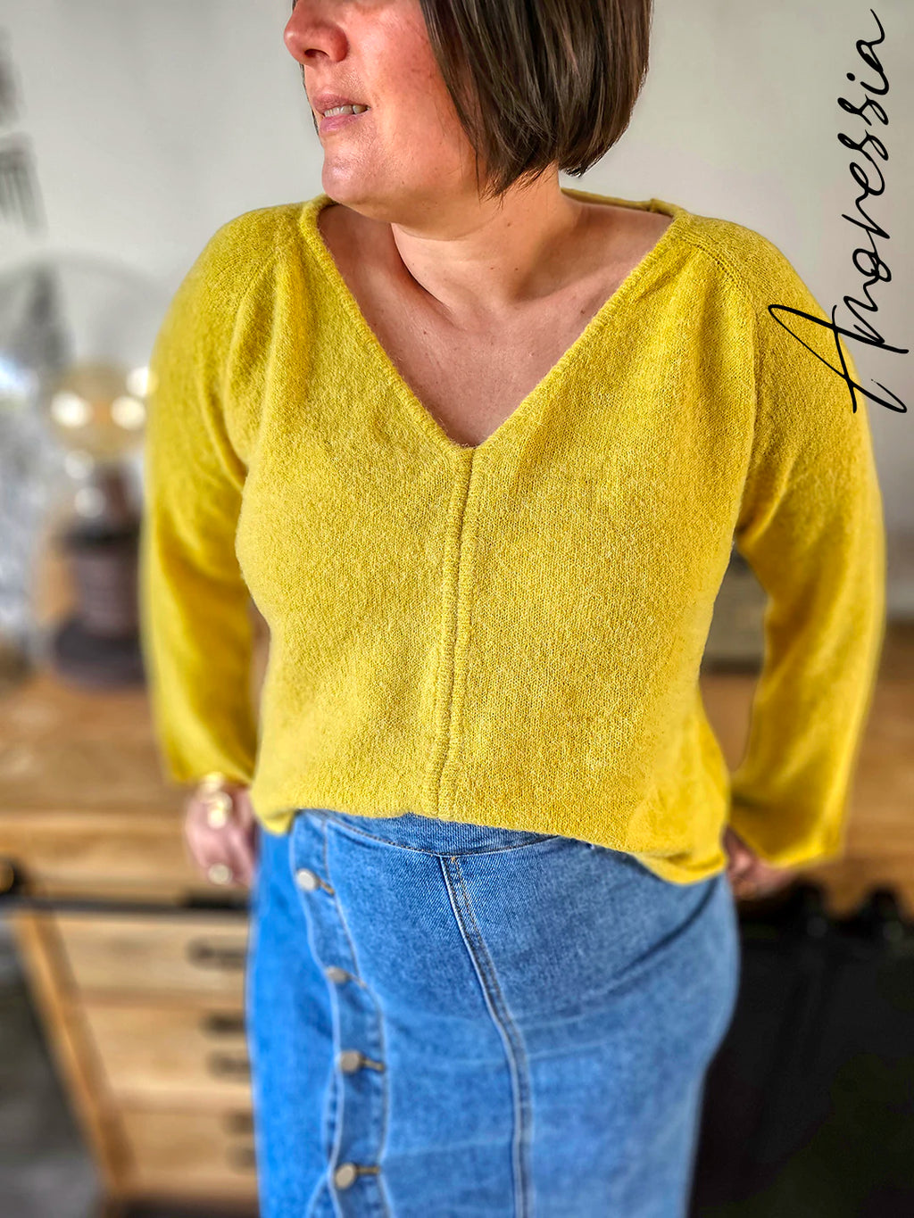 Pull Jaune — Pull Jaune Femme autre vue