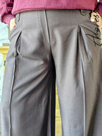 Pantalon Palazzo Chocolat Femme — Pantalon Mio