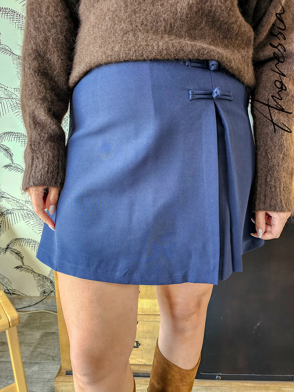Jupe Short Bleu Marine Femme — Jupe Short Navy